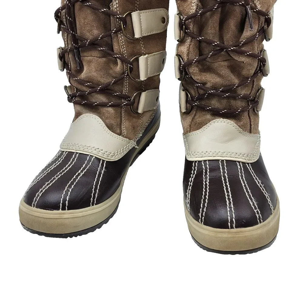 Skechers Womens Highlanders Brown Suede Upper Thinsulate Winter Boots Size 7 NEW